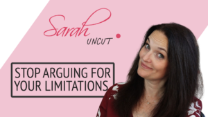 Picture of Sarah with Sarah Uncut background for Episode 16