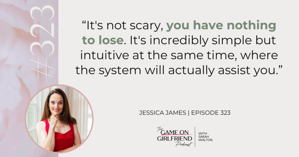 Jessica James quote on no upfront cost to sell on Madilyn James - Game On Girlfriend® podcast Episode 323